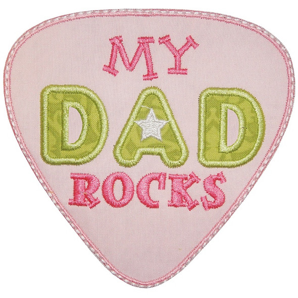 My Dad Rocks Machine Embroidery Design