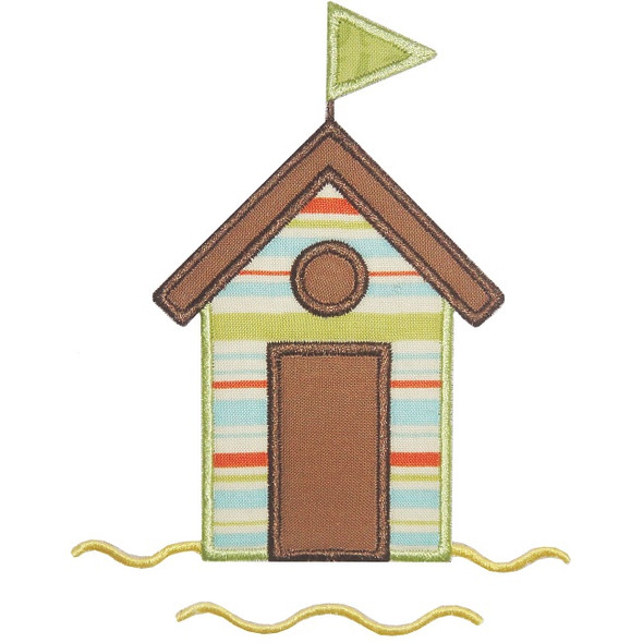 Cabana Applique Machine Embroidery Design