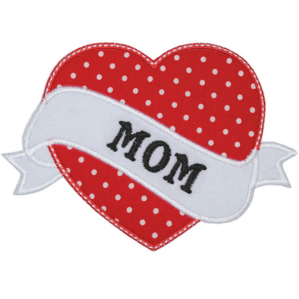 Mom Tattoo Applique Machine Embroidery Design