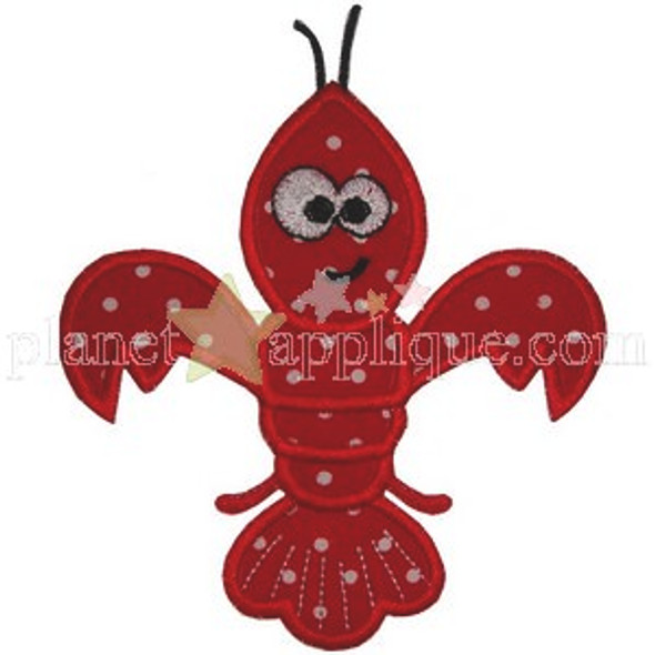 Fleur de Crawfish Machine Embroidery Design
