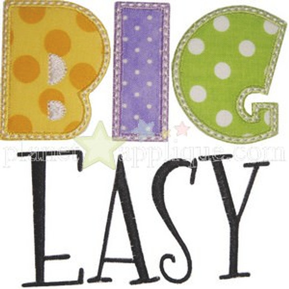 Big Easy Applique Machine Embroidery Design