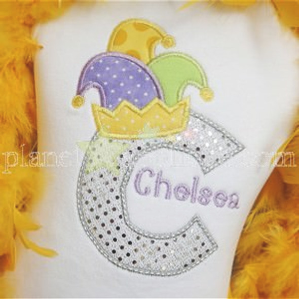 Jester Hat Alpha Machine Embroidery Design