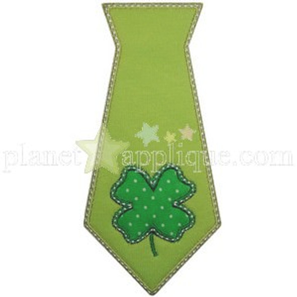 Shamrock Tie Applique Machine Embroidery Design