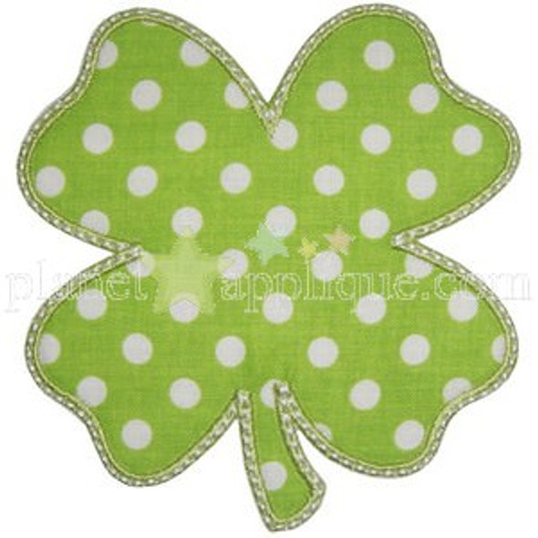 4 Leaf Clover Applique Machine Embroidery Design