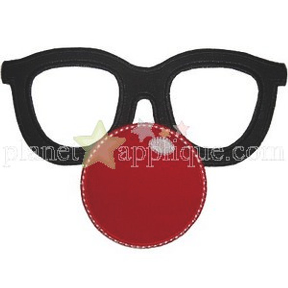 Clown Disguise Applique Machine Embroidery Design