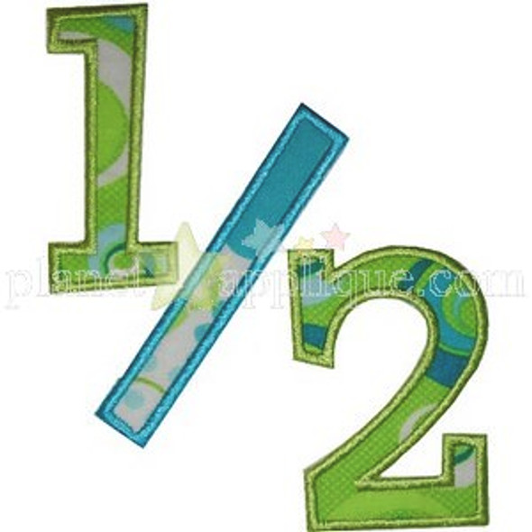 1/2 Birthday Machine Embroidery Design