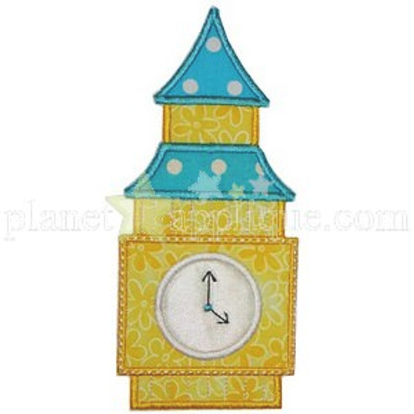Big Ben Applique Machine Embroidery Design