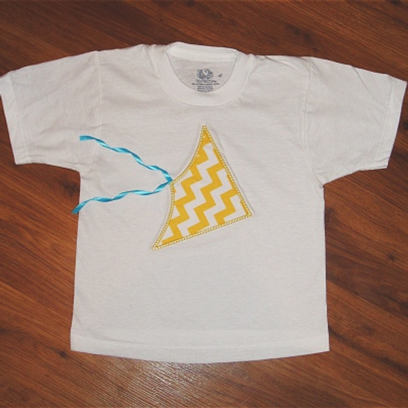 Ribbon Kite Applique Machine Embroidery Design