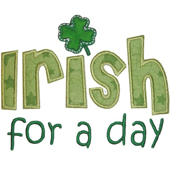 Irish For a Day Machine Embroidery Design