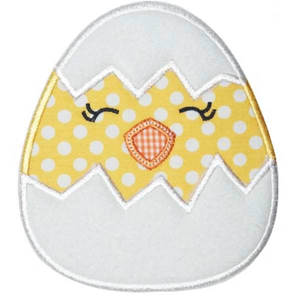 Half Hatched Applique Machine Embroidery Design