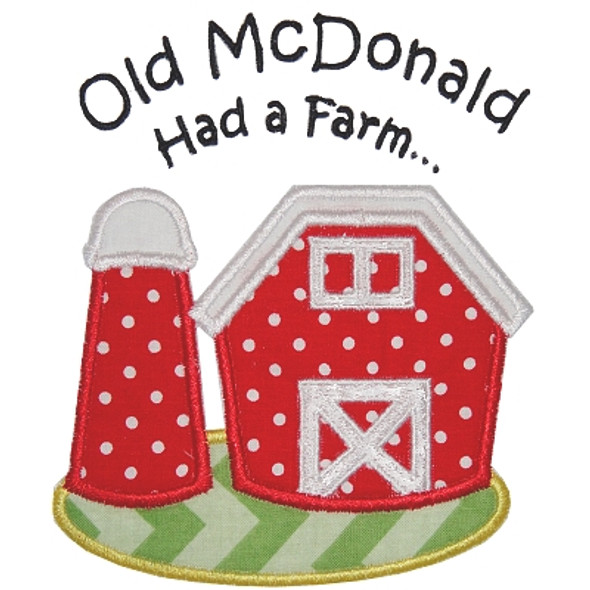 Farm Applique Machine Embroidery Design