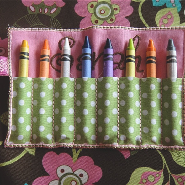 ITH Crayon Roll Machine Embroidery Design