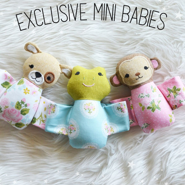 In the Hoop Mini Swaddle Babies Machine Embroidery Design