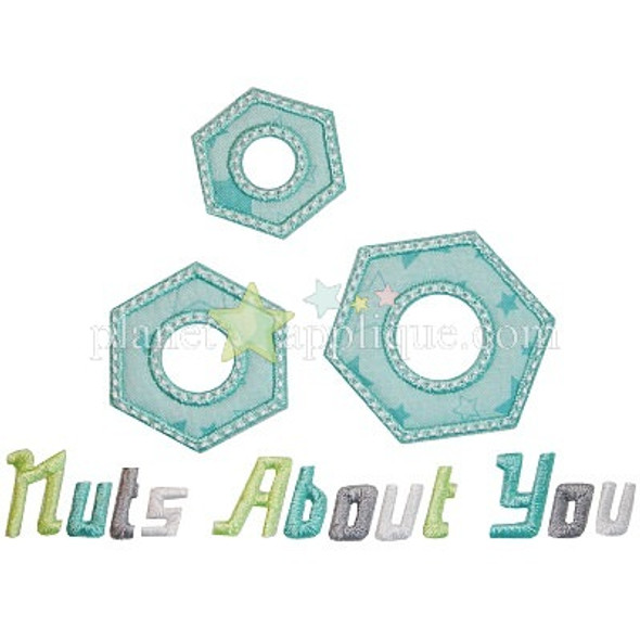 Nuts About You Applique Machine Embroidery Design