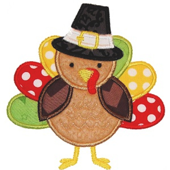 Pilgrim Turkey 2 Machine Embroidery Design