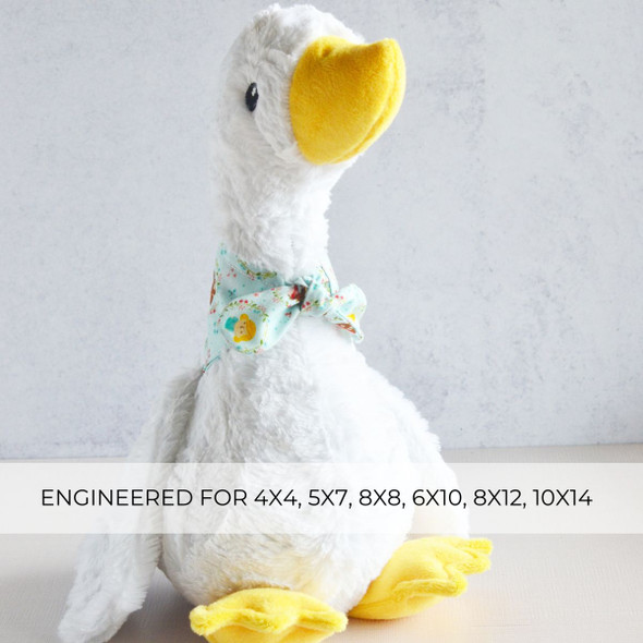 Greta Goose Machine Embroidery Design Plush For Instant Download