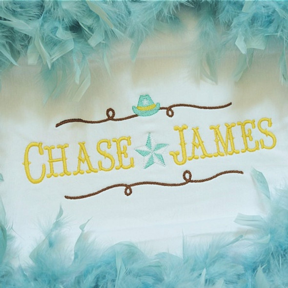 Western Font Set Alphabet Machine Embroidery Design