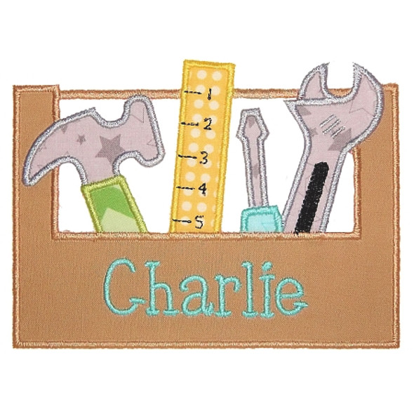 Toolbox Applique Machine Embroidery Design