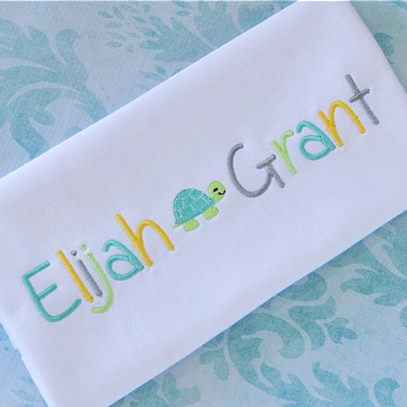 Elijah Font Machine Embroidery Design