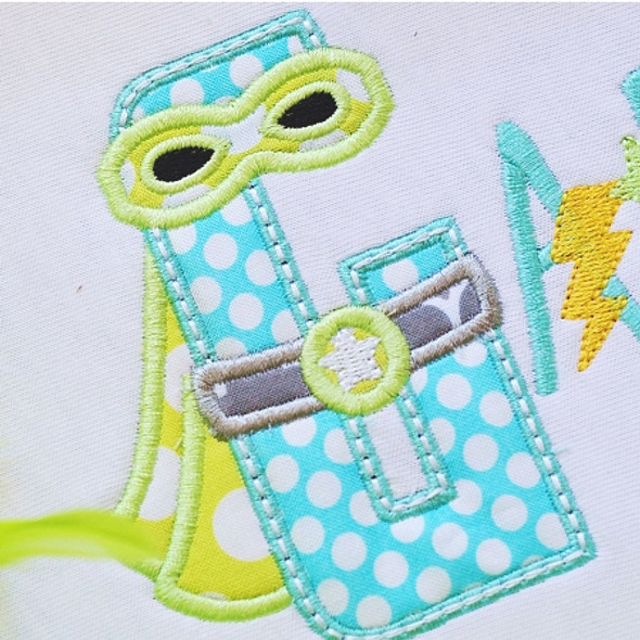 Super Hero 2 Alphabet  Embroidery Design Font