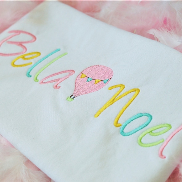 Bella Embroidery Font Design Alphabet