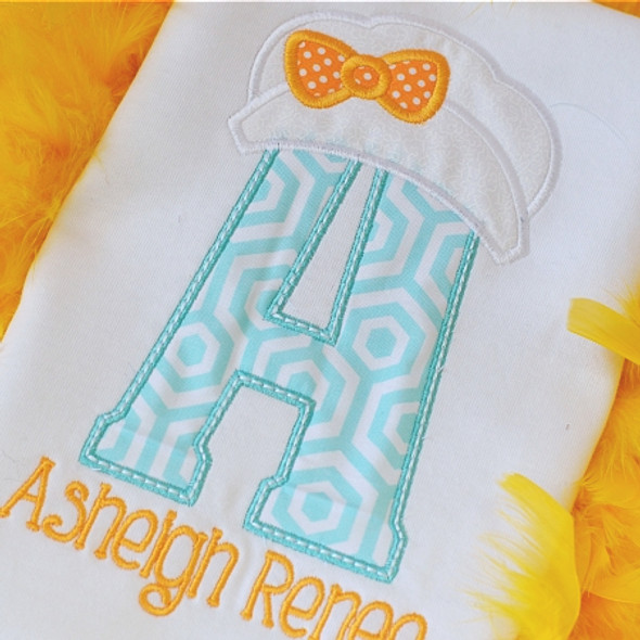 Pilgrim Bonnet Alpha Machine Embroidery Design