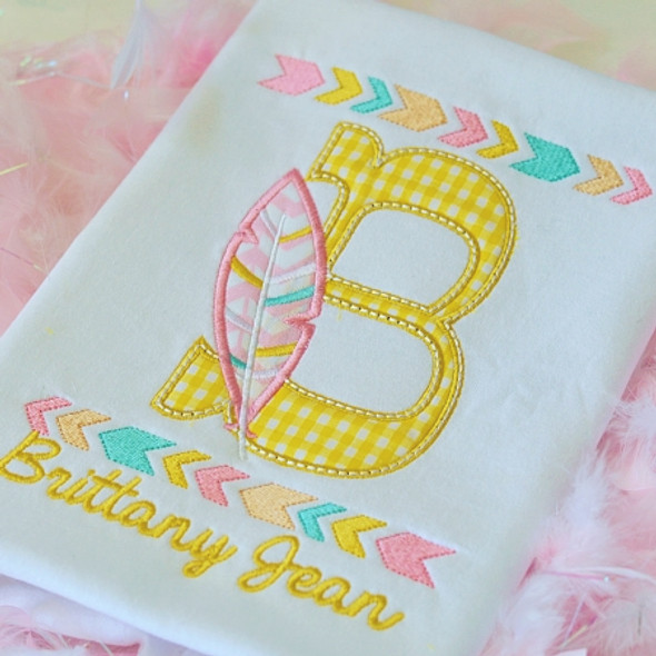 Tribal Alphabet  Embroidery Design Font