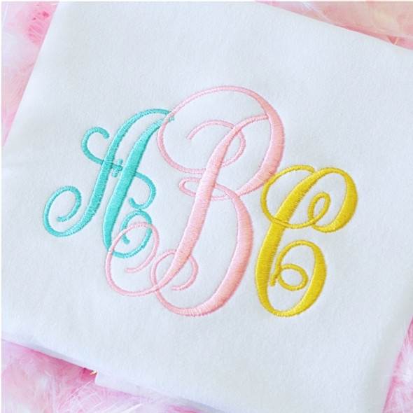 Royal Monogram Font Machine Embroidery Design