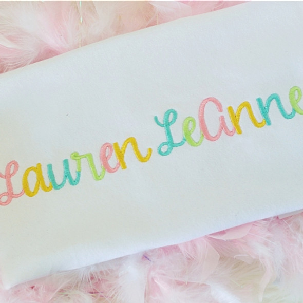 Lauren Font Machine Embroidery Design