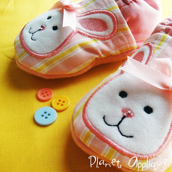 ITH Bunny Booties Embroidery Design