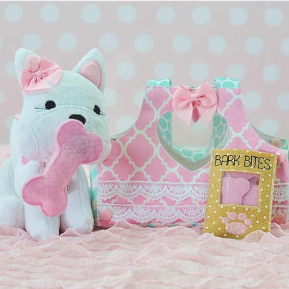 In the Hoop Puppy Plushie Machine Embroidery Design For Birthday Gift