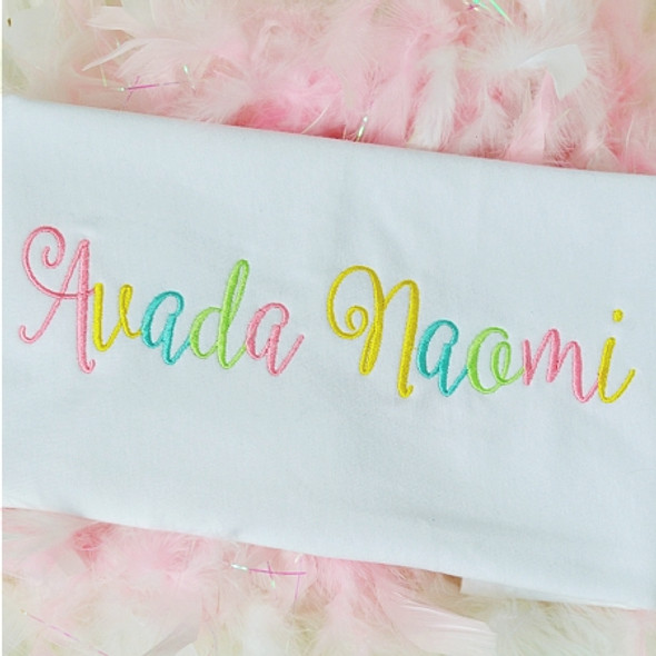 Avada Embroidery font Machine Embroidery Design