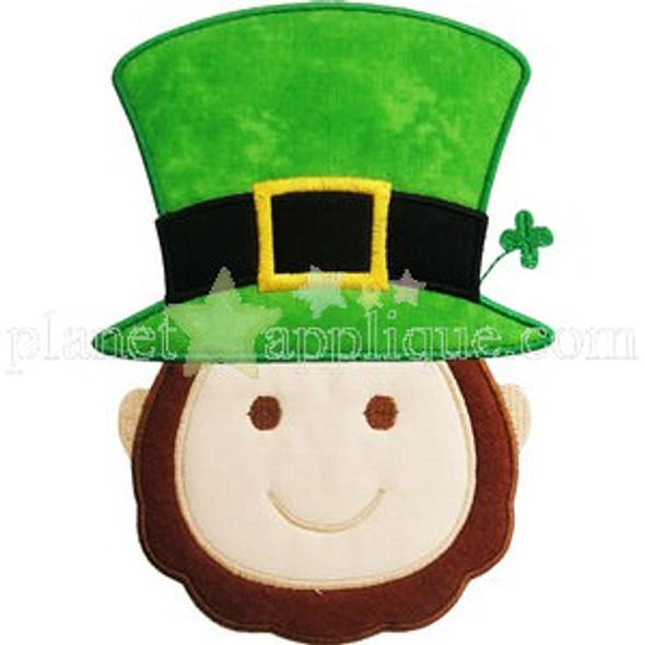 Leprechaun Applique Machine Embroidery Design