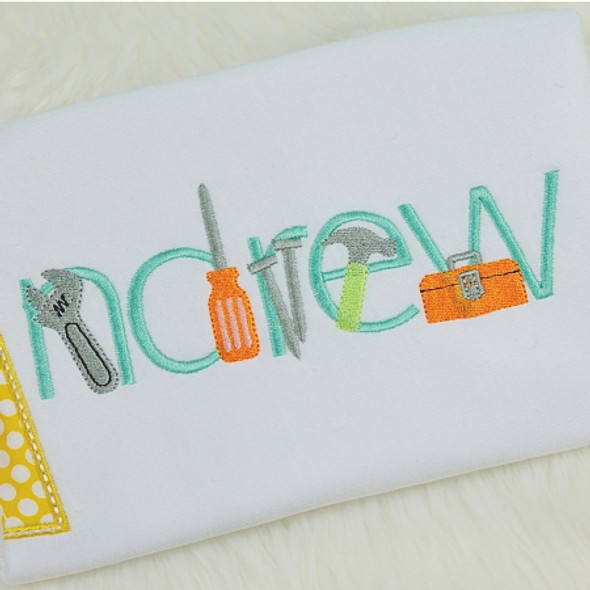 Tool Font Machine Embroidery Design
