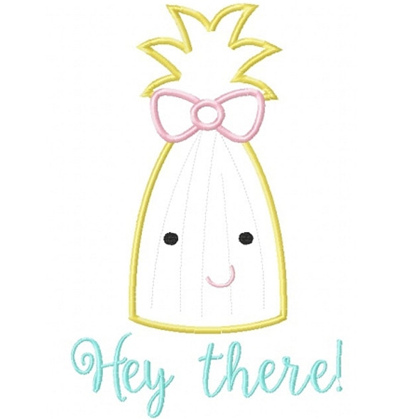 Hey There Applique Machine Embroidery Design