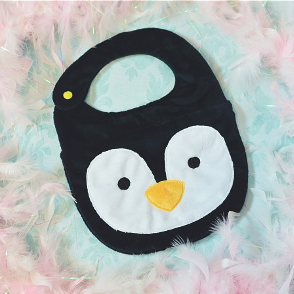 ITH Penguin Baby Bib Machine Embroidery Design