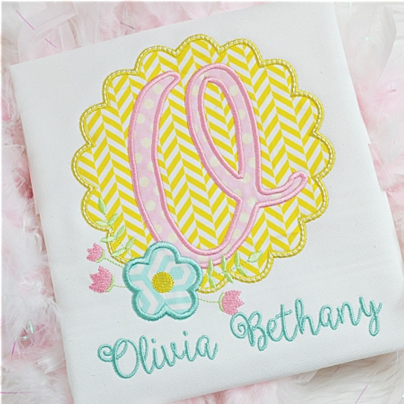 Spring Scallop Alpha Machine Embroidery Design