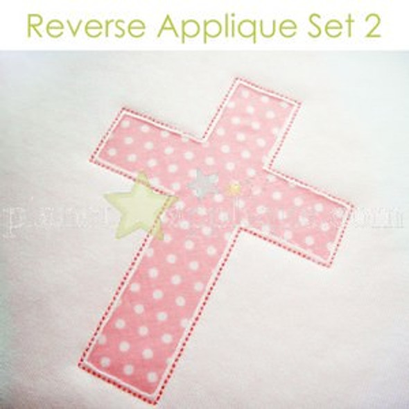 Reverse Applique Set 2 Embroidery Design