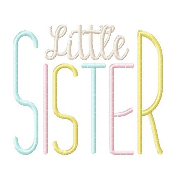 Simple Sister Set Machine Embroidery Design
