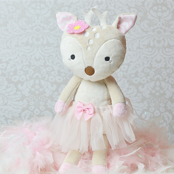 In the Hoop Fawn Deer Woodland Plushie Machine Embroidery Design