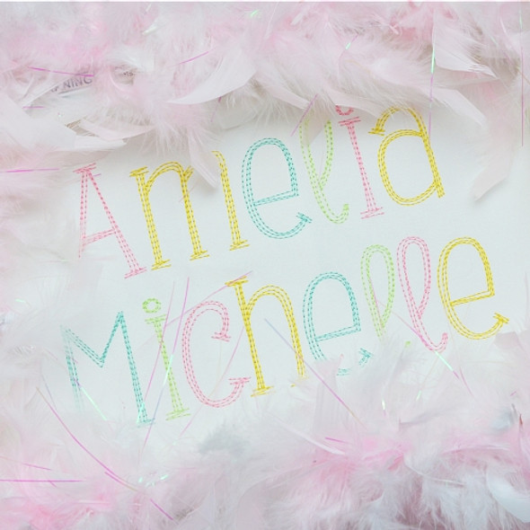 JUNIPER SCRIBBLE FONT Machine Embroidery Design