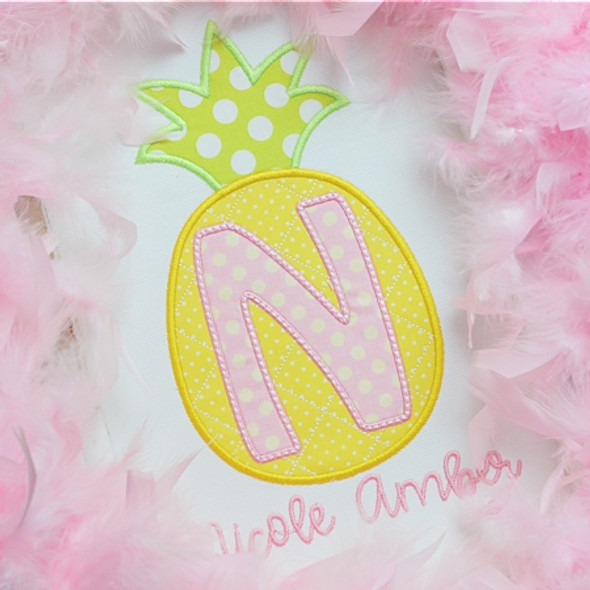 Pineapple Alpha Machine Embroidery Design