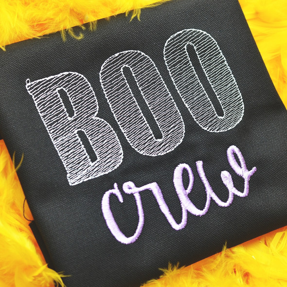 Boo Crew Sketch Embroidery Design