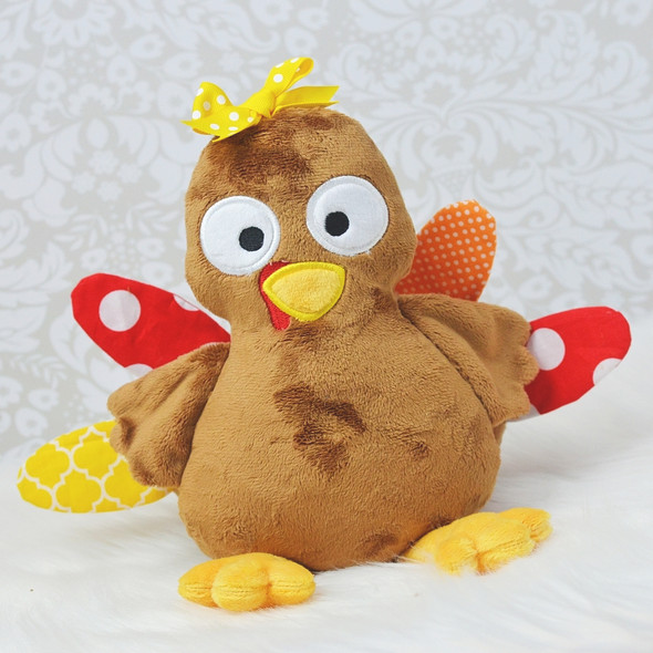 In the Hoop Turkey Plush Machine Embroidery Design