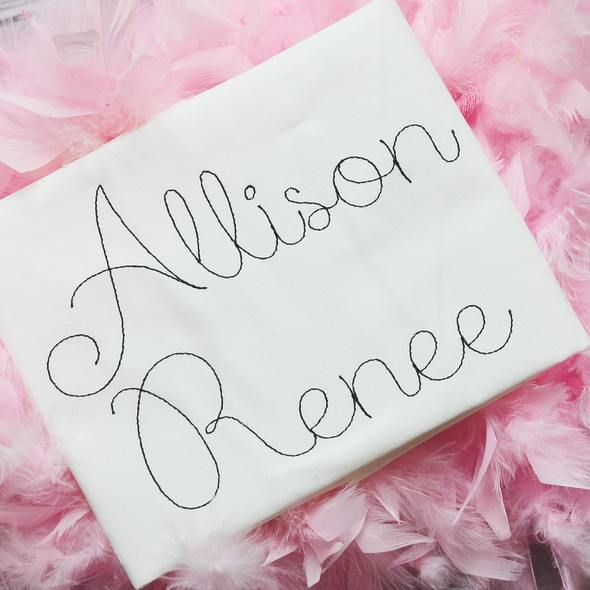 Rachel Simple Embroidery Font Machine Embroidery Design