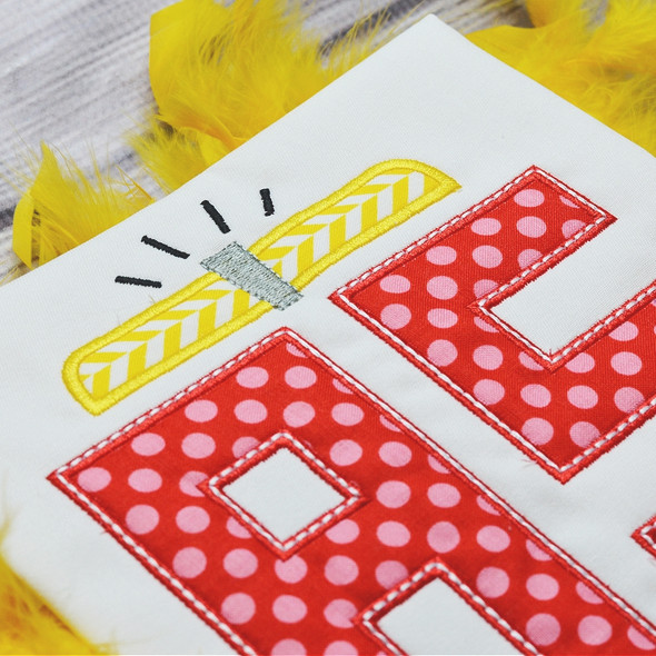 Firetruck Monogram Alphabet Embroidery Design Font