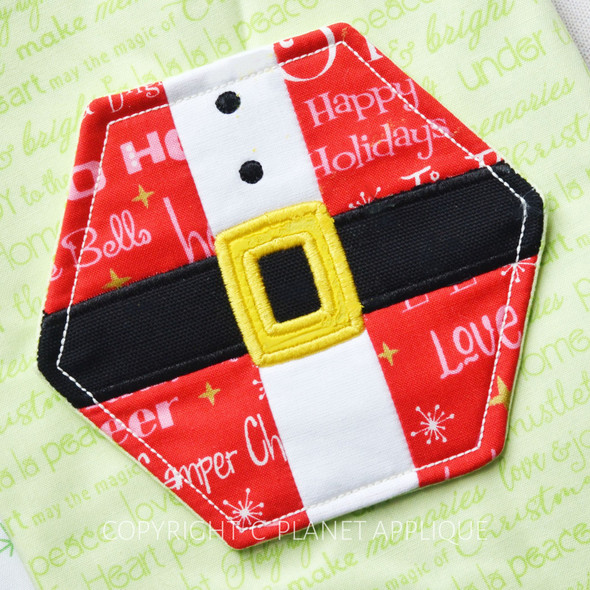 In the Hoop Santa and Elf Embroidery Design