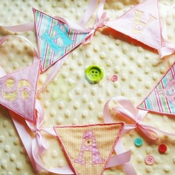 ITH Reverse Banner Alphabet Machine Embroidery Design