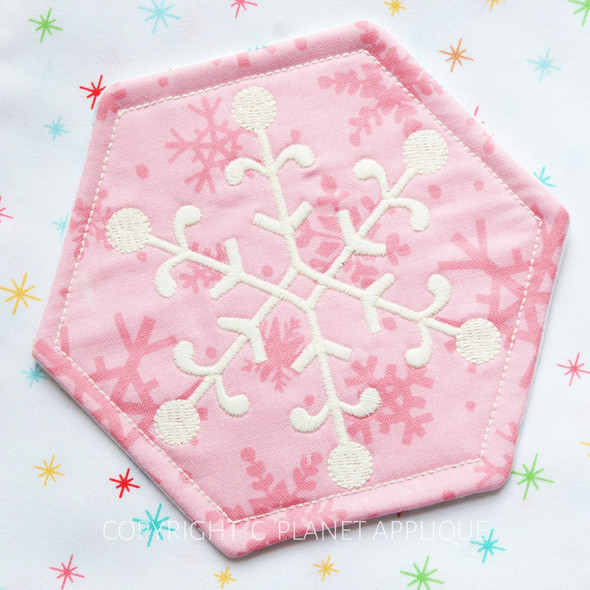 In the Hoop Snowflake Embroidery Design