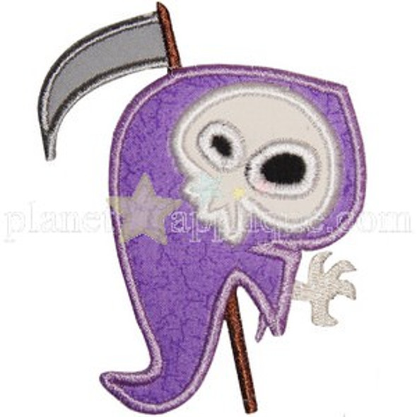 Grim Reaper Applique Machine Embroidery Design